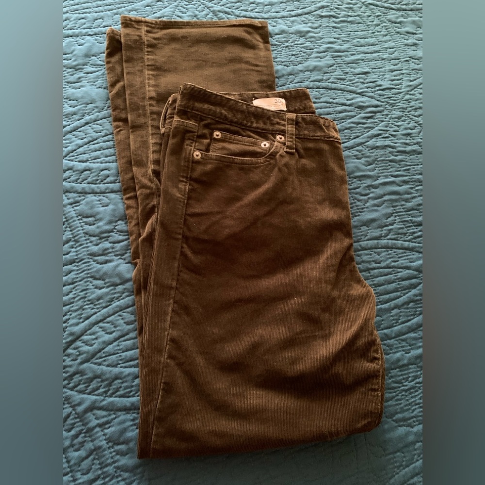 Rich dark brown corduroy pants